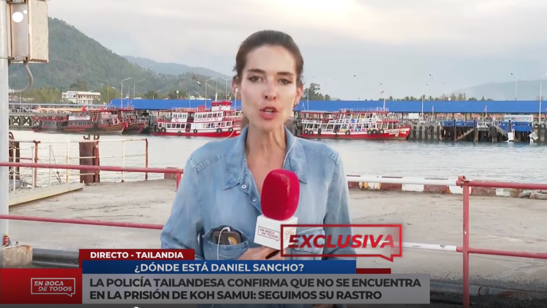 Conexión en directo en el programa 'En boca de todos'/ Mediaset