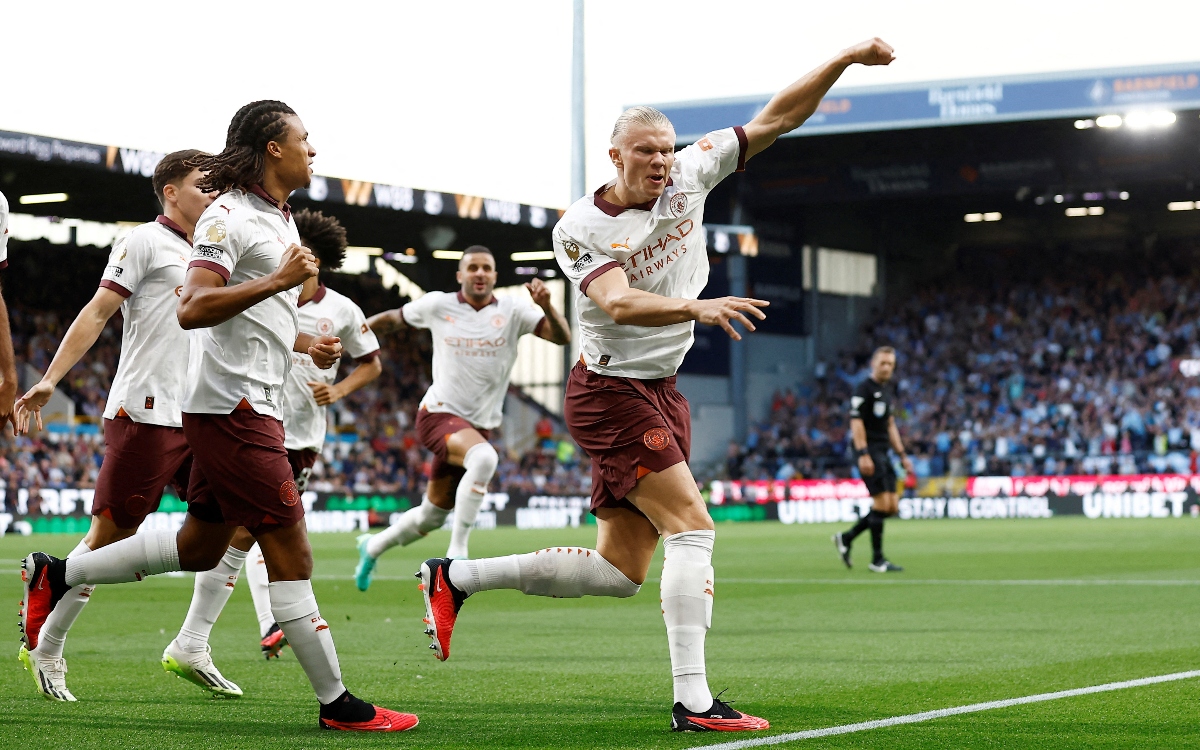 Premier League: Manchester City comienza la defensa del título arrasando al Burnley
