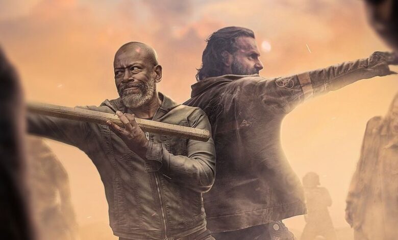 Rick y Morgan se reúnen para una última batalla en un póster de Walking Dead que cierra el círculo de la historia