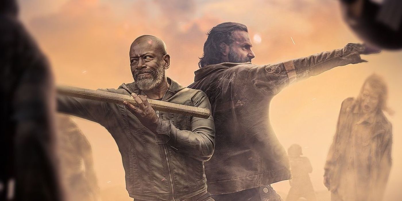 Rick y Morgan se reúnen para una última batalla en un póster de Walking Dead que cierra el círculo de la historia
