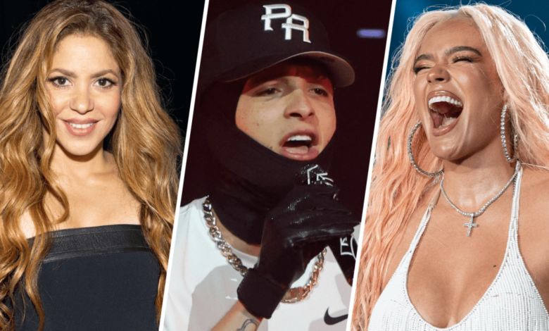 Shakira, Karol G, Peso Pluma y Bad Bunny, entre otros, consiguen nominaciones a los premios MTV