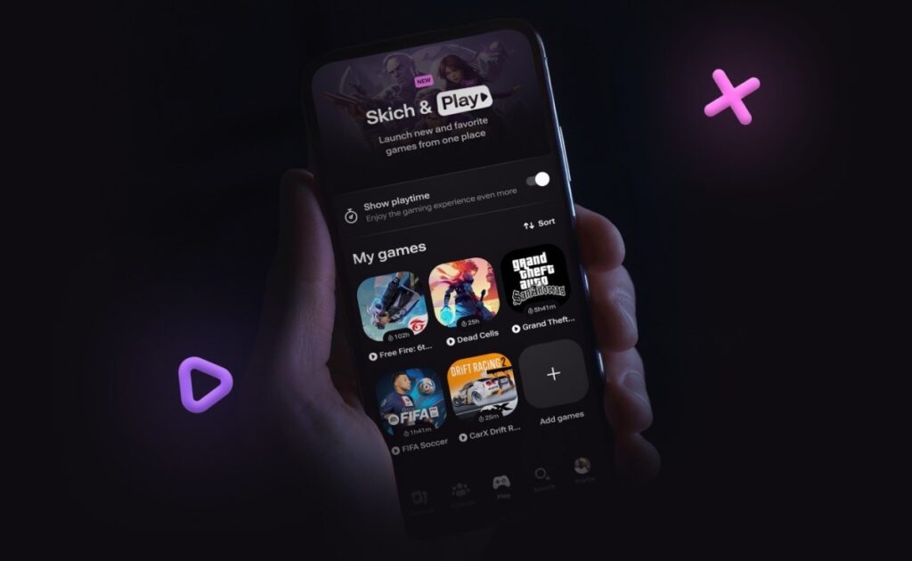 Skich, una aplicación de descubrimiento para juegos móviles, ahora te permite iniciar y administrar descargas