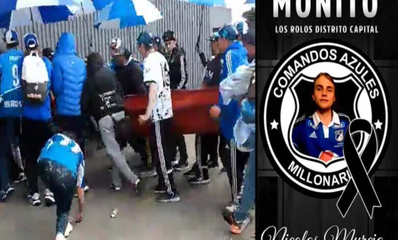 Suspenden a aficionados colombianos por meter ataúd con muerto al estadio | Video