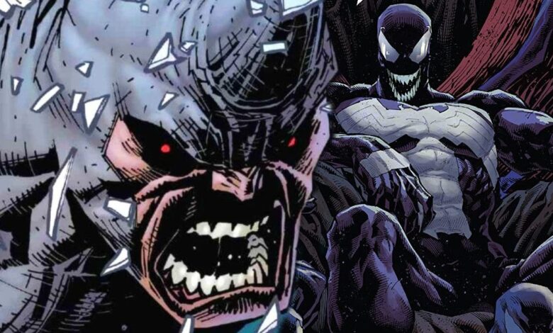 Venom desbloquea un nuevo nivel de fuerza cuando Rhino se convierte en anfitrión oficial del simbionte
