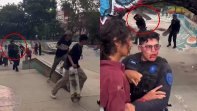 Videos | Riña entre patinadores y policías en CDMX; oficiales apuntaron con armas