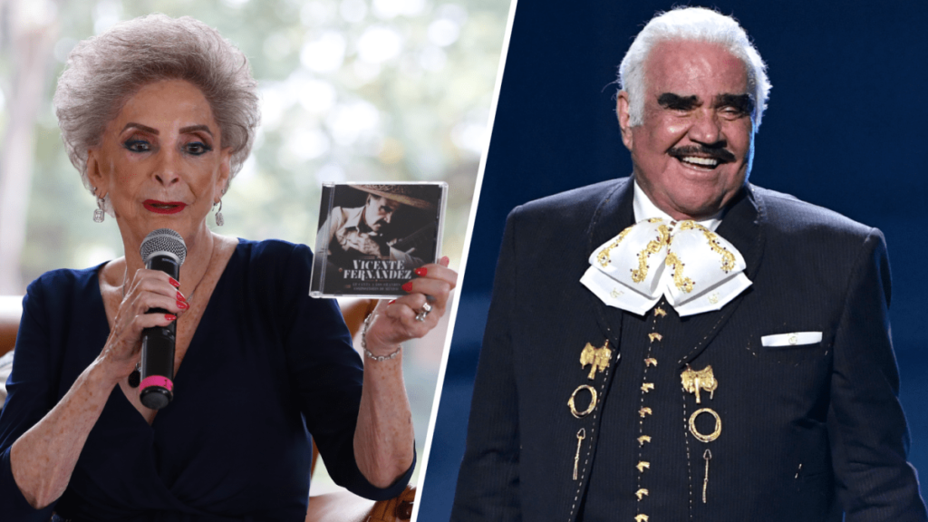 Viuda de Vicente Fernández presenta disco póstumo del cantante