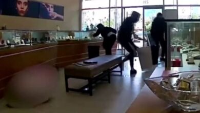 ladrones rompen vitrinas de joyería y se llevan $900,000 en mercancía