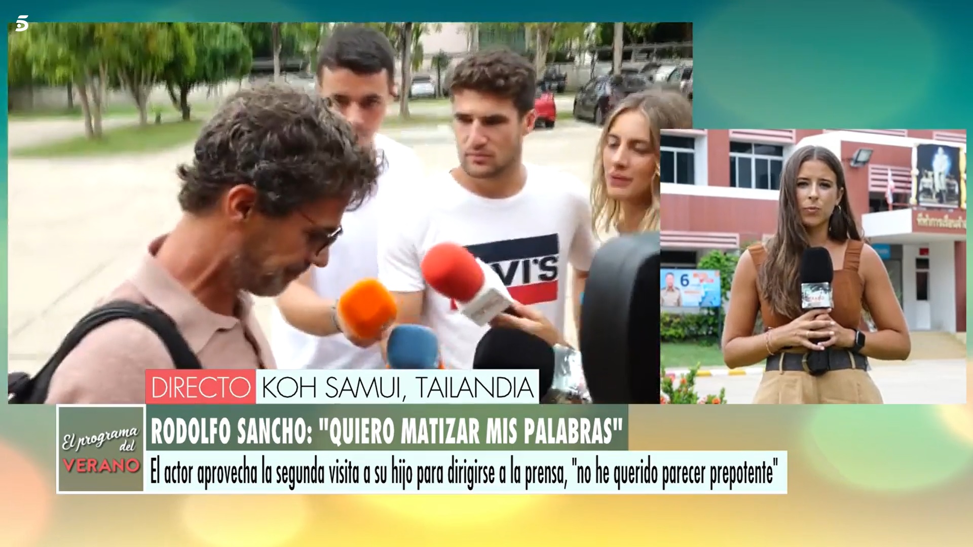 Imágenes de Rodolfo Sancho en Tailandia emitidas por 'El programa del verano'/ Mediaset 