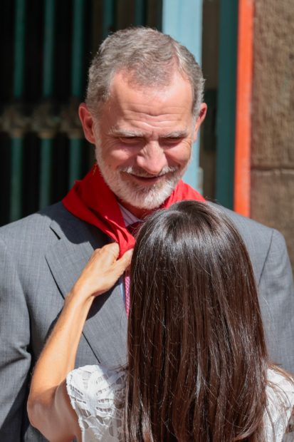 Los Reyes Felipe y Letizia en un evento en Pamplona / Gtres