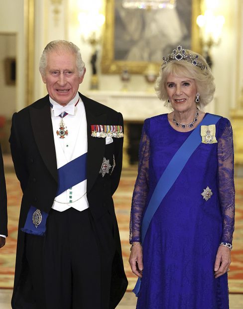 Camila Parker y el Rey Carlos en una cena de Estado / Gtres