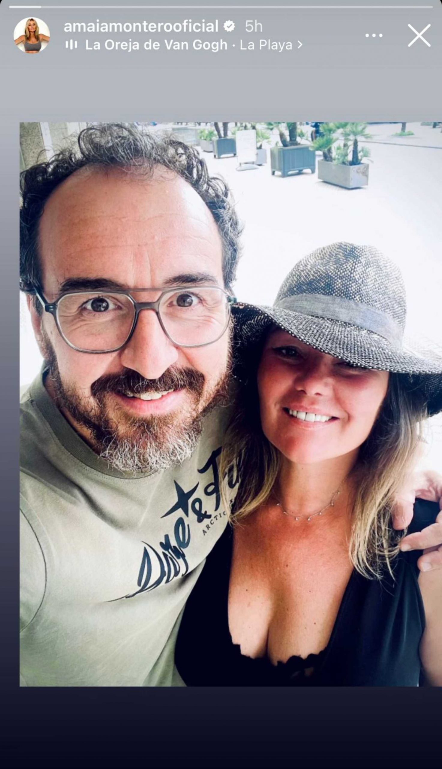 Amaia Montero y Xabi San Martín por las calles de Madrid / Instagram