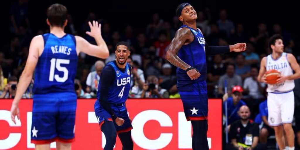 63-100: Estados Unidos atropella a Italia para alcanzar las semifinales del Mundial