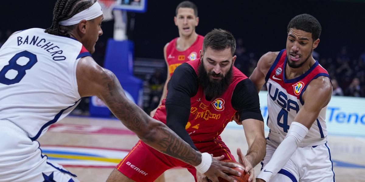 85-73: Estados Unidos sufre de lo lindo para superar a Montenegro