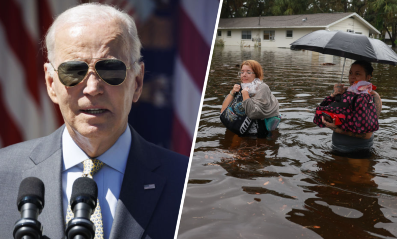 Biden visita Florida tras huracán Idalia
