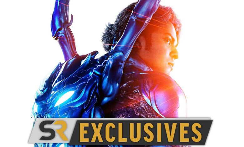 Blue Beetle presenta el póster de TheatreEars para el doblaje en español de la película de superhéroes de DC