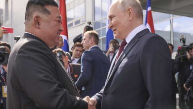 El almuerzo que ofreció Putin a Kim Jong-un: ensalada de pato, esturión con setas y otras delicias