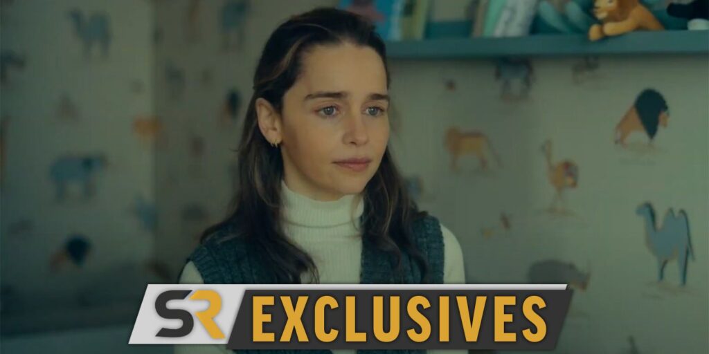 Emilia Clarke y Chiwetel Ejiofor preparan la habitación de su nuevo bebé en el clip Pod Generation