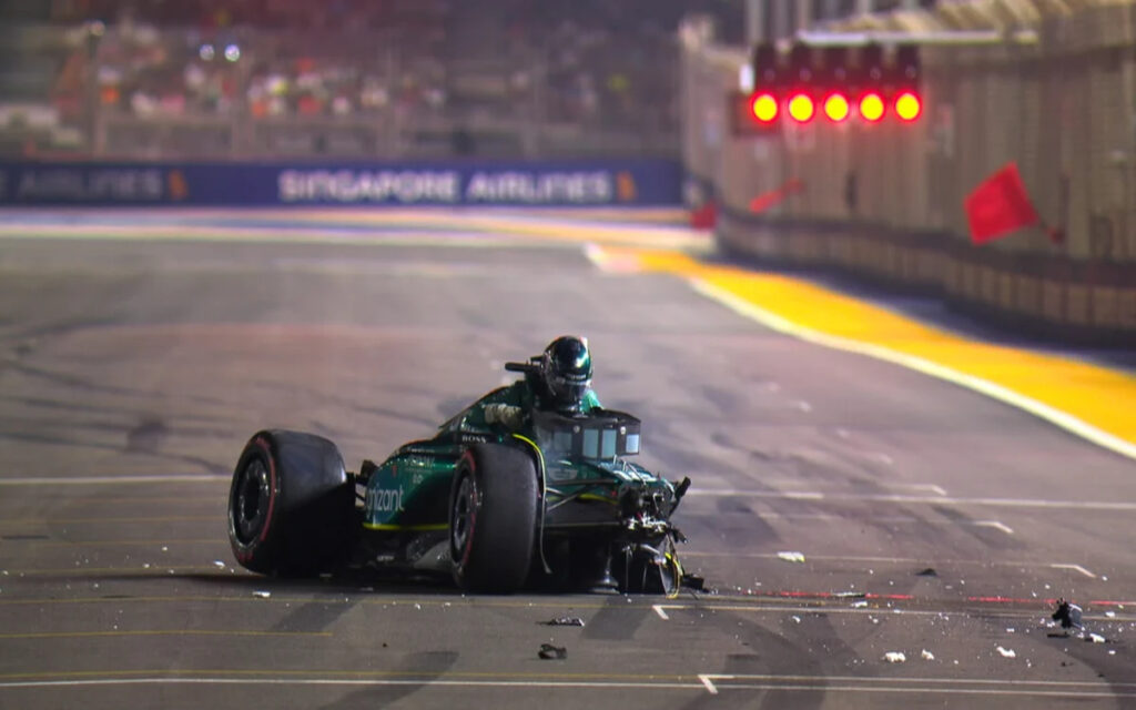 F1: Correrá Lance Stroll en Japón, tras grave accidente en Singapur | Video