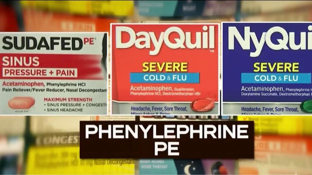 FDA: la fenilefrina oral en tabletas y jarabes no es efectiva para la congestión nasal
