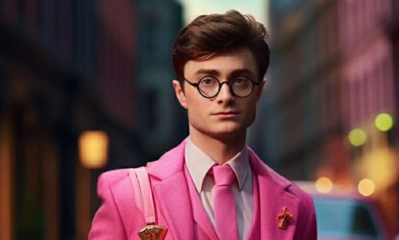 Harry Potter se encuentra con la película de Barbie en un colorido y reconfortante arte cruzado