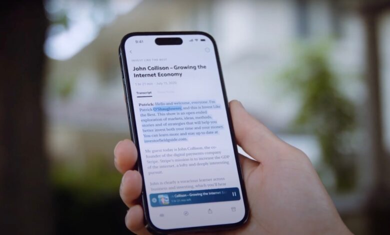 La aplicación de lectura posterior Matter ahora puede transcribir tus podcasts favoritos