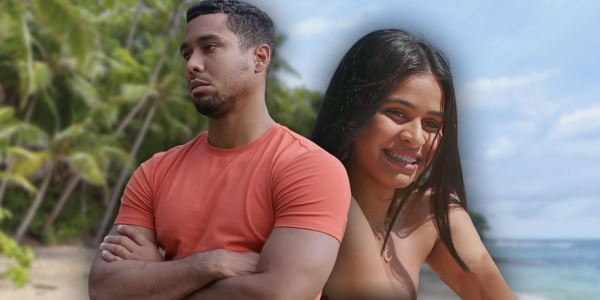 La estrella de La Familia Chantel Pedro Jimeno con Coraima Morla en una imagen dividida