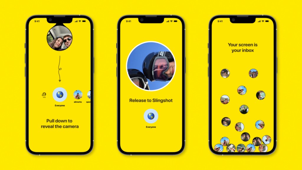 La nueva y divertida aplicación de Slingshot te permite "lanzar" fotos rápidas a tus amigos