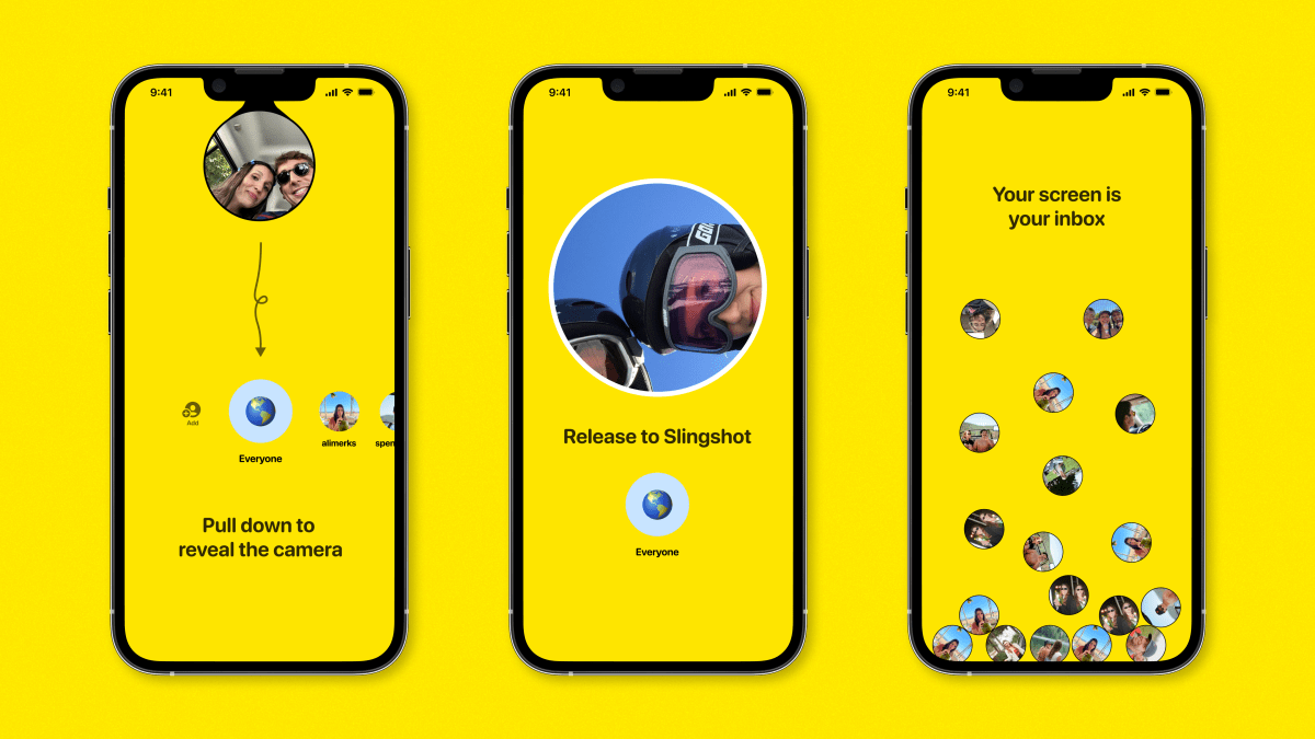 La nueva y divertida aplicación de Slingshot te permite “lanzar” fotos rápidas a tus amigos