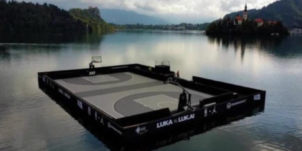 La pista acuática en la que Doncic celebrará su torneo 3x3. ¡Qué locura!