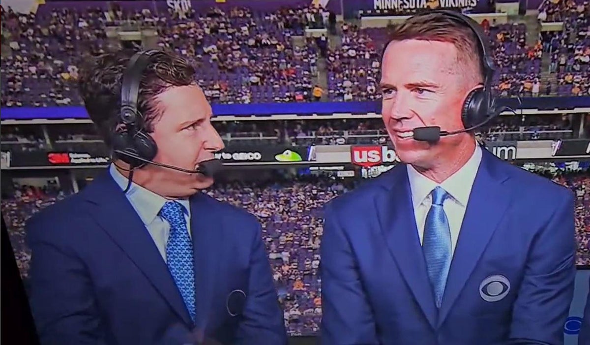 Matt Ryan trolleado con broma 28-3 durante su debut televisivo en la NFL