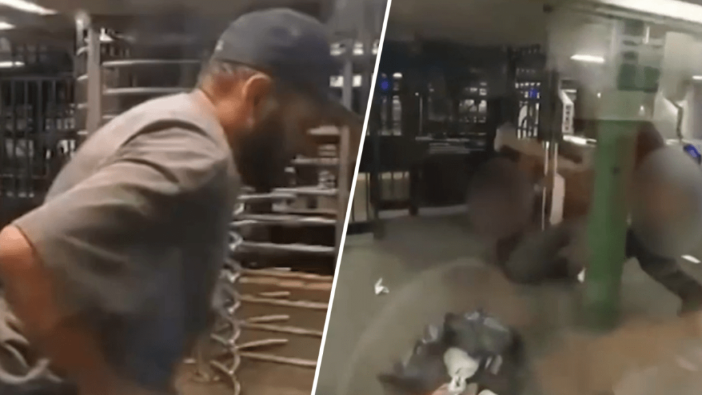 Mujer golpeada con su propio bastón en Nueva York