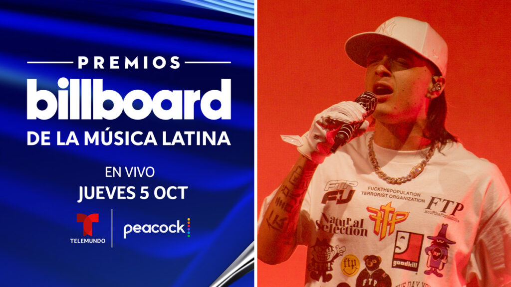 Peso Pluma encabezará las presentaciones musicales de los Premios Billboard