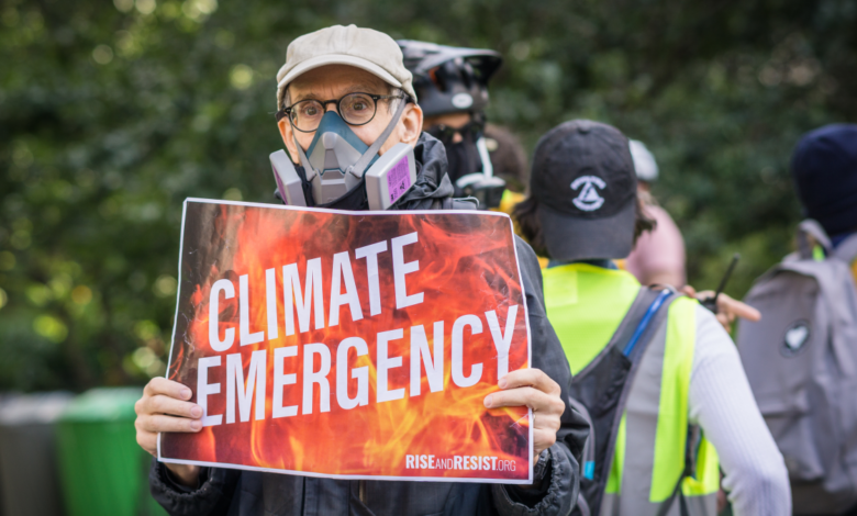 Protestan por el cambio climático en Estados Unidos
