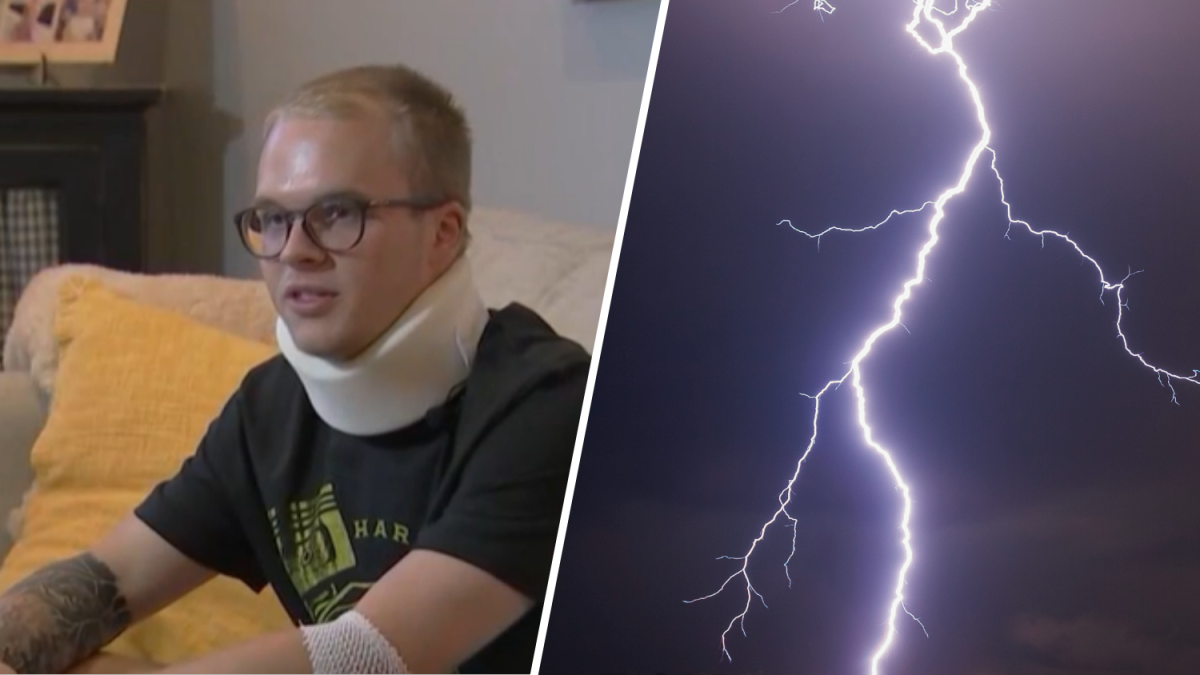 Reviven a motociclista tras caerle un rayo en autopista de Virginia