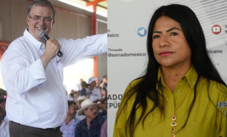 Senadora de MC rechaza entrega de candidatura presidencial a Marcelo Ebrard 'de forma automática'