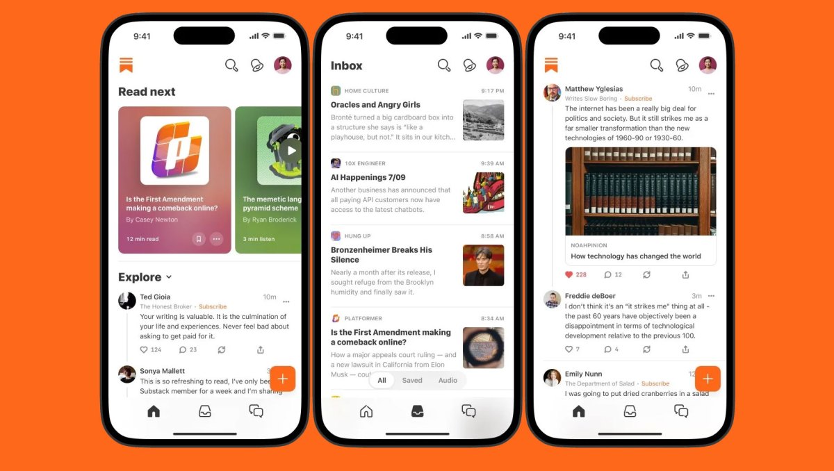Substack rediseña su aplicación móvil para impulsar el descubrimiento y la participación