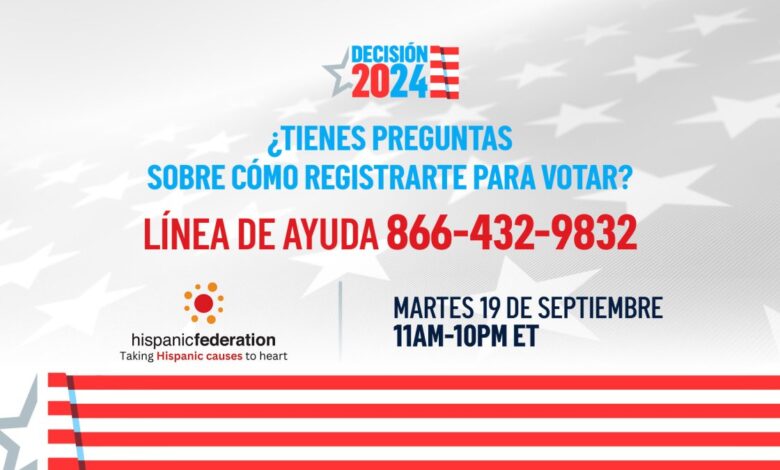 Telemundo, junto a Hispanic Federation, realiza banco de llamadas sobre cómo registrarte para votar