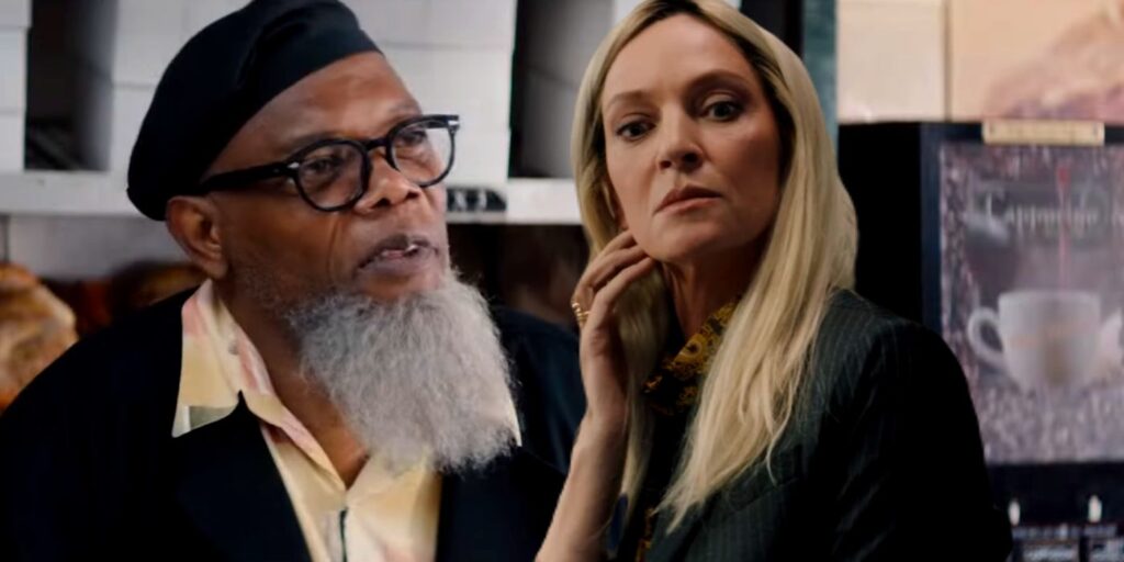 Tráiler de The Kill Room: el plan de lavado de dinero de Uma Thurman y Samuel L. Jackson se convierte en arte real