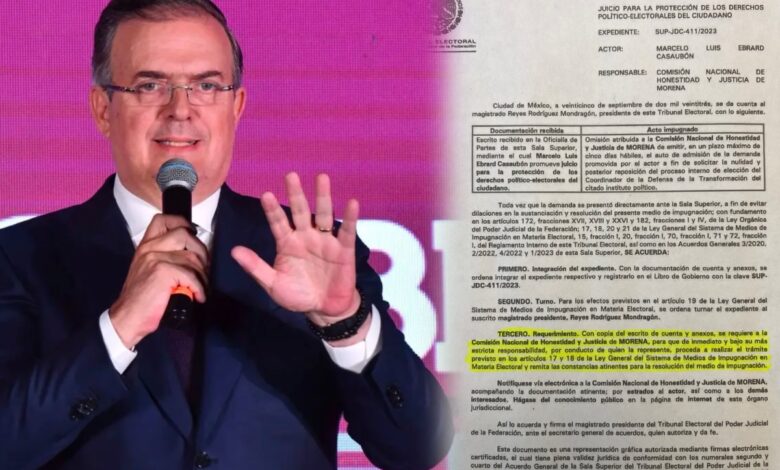 Tribunal Electoral corrige a Ebrard; únicamente solicitó información a Morena