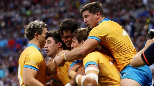 Uruguay 36-26 Namibia: La remontada en el segundo tiempo impide a Namibia ganar su primera Copa Mundial de Rugby