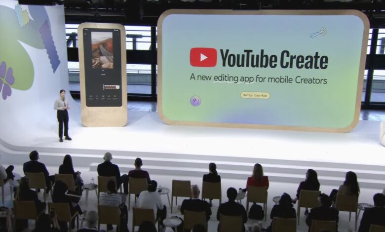 YouTube estrena una nueva aplicación, YouTube Create, para editar videos, agregar efectos y más