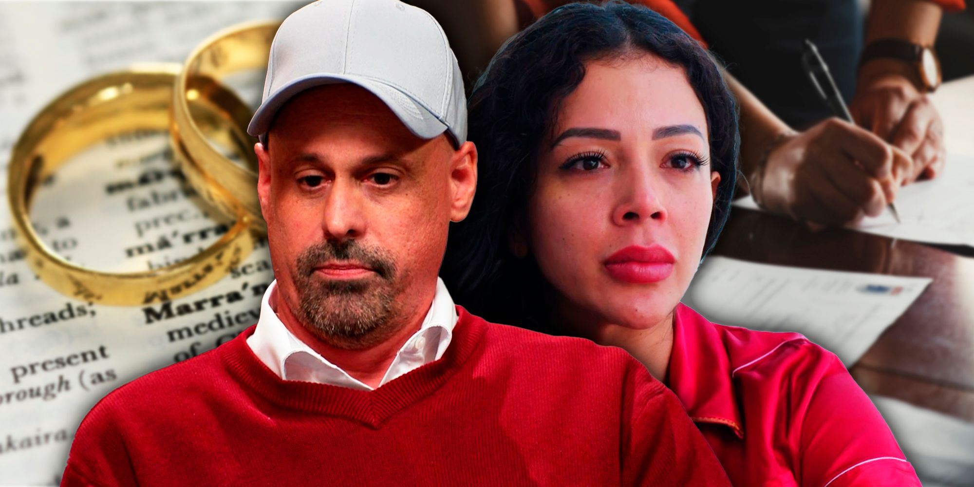 El intento de la estrella del prometido de 90 días, Gino Palazzolo, de explicar el brillo de labios en los incendios de los automóviles