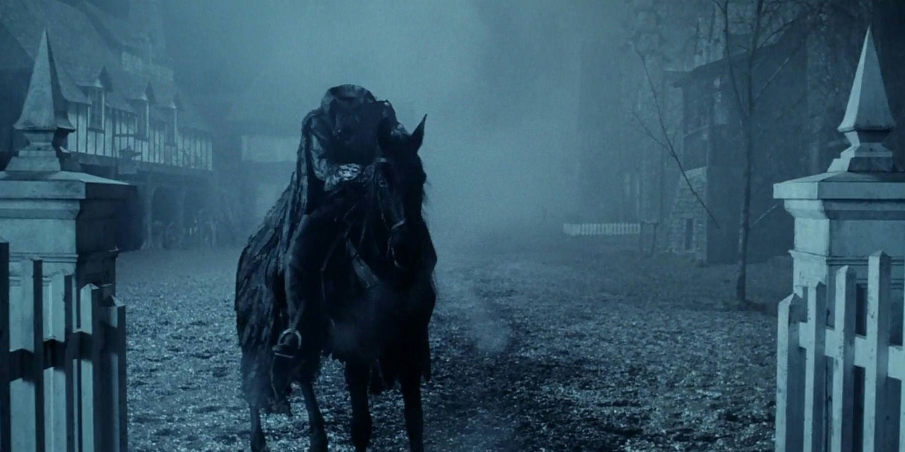El jinete sin cabeza recorre el pueblo de Sleepy Hollow