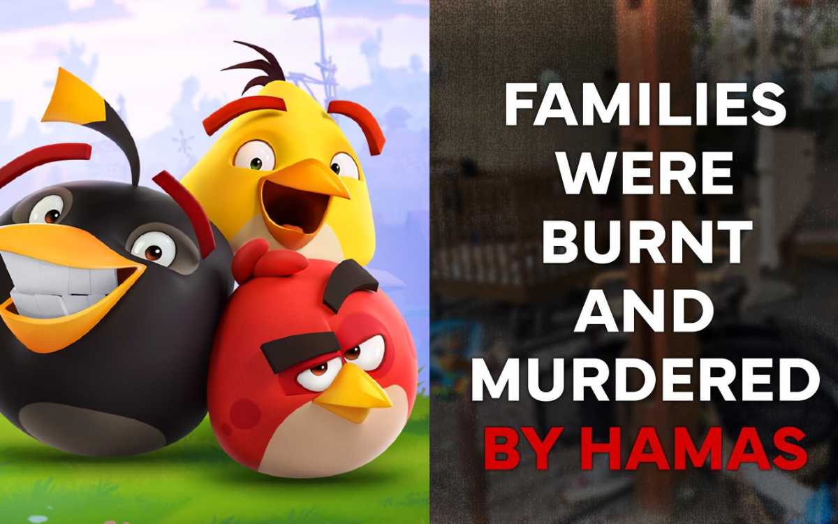 Anuncios pro-israelíes aparecen en videojuegos como Angry Birds