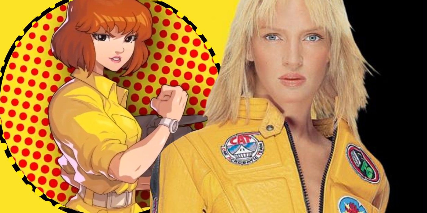 April O’Neil de TMNT se convierte en la novia de Uma Thurman en el arte tributo a Kill Bill