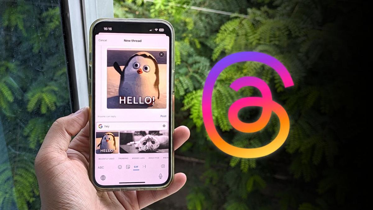 Cómo publicar un GIF en hilos de Instagram (2 formas sencillas)