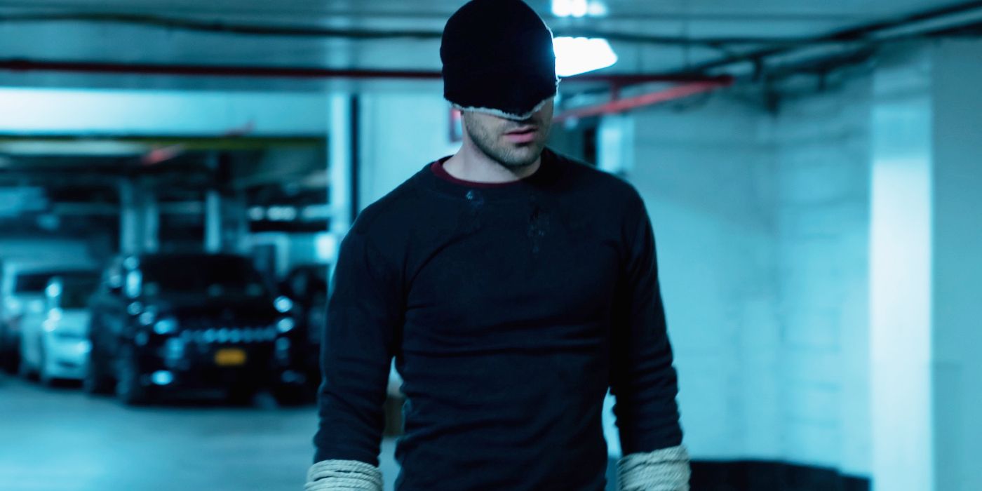 Daredevil obtiene un nuevo traje oscuro para el MCU en Daredevil: Born Again Fan Poster