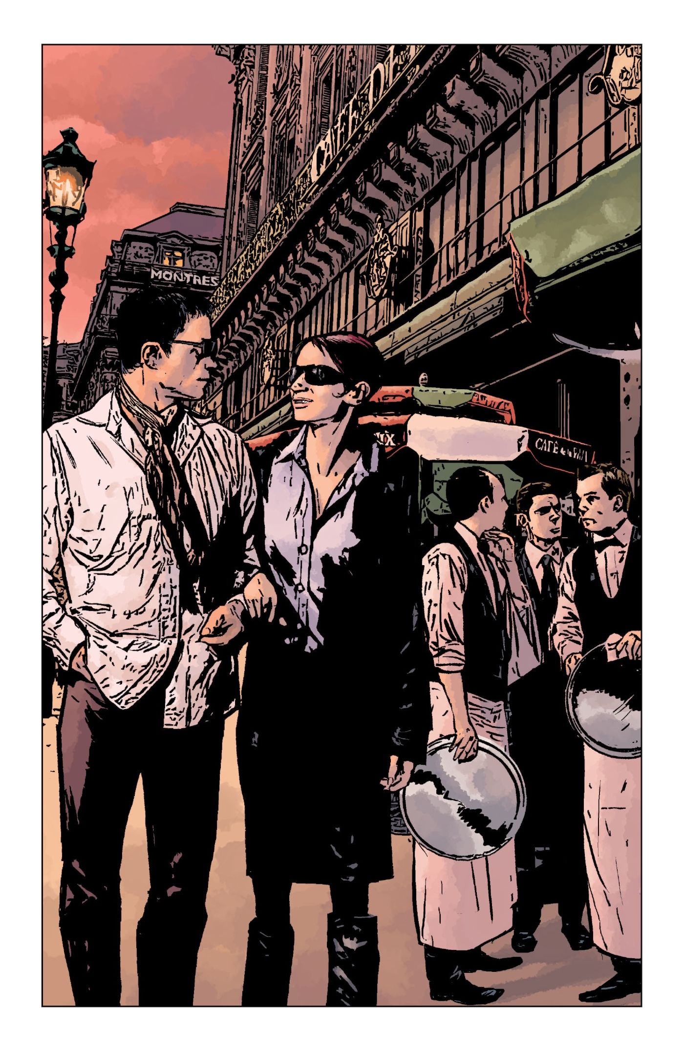 Matt en Francia con su novia