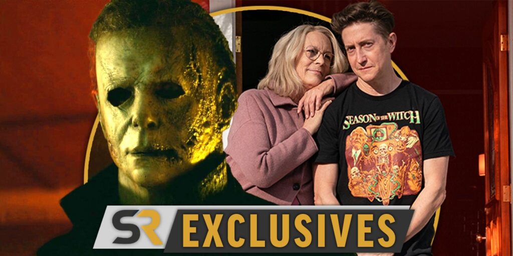 El libro Making-Of de la trilogía de Halloween revela imágenes inéditas de BTS de los actores Michael Myers y Laurie [EXCLUSIVE]