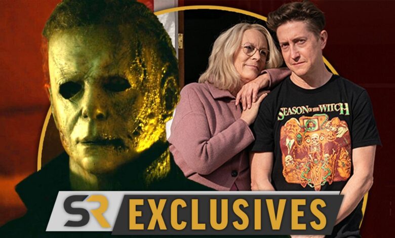 El libro Making-Of de la trilogía de Halloween revela imágenes inéditas de BTS de los actores Michael Myers y Laurie [EXCLUSIVE]
